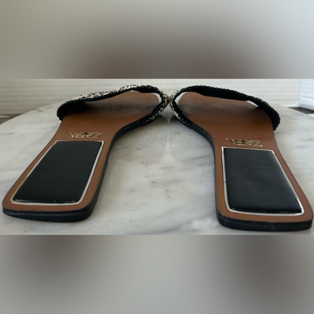 ZARA WOVEN SANDALS SIZE 40/9.5 - Picture 7 of 8